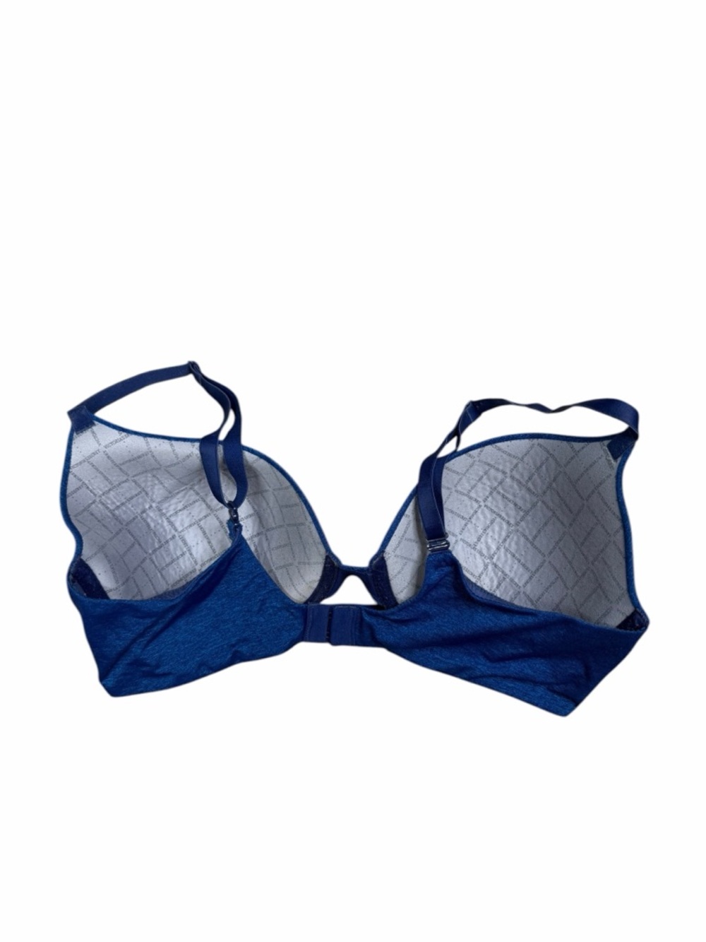 10/$25🦋 VS Blue Metallic Shine Convertible Uplift Semi Demi Bra - Size 36D - Picture 10 of 13